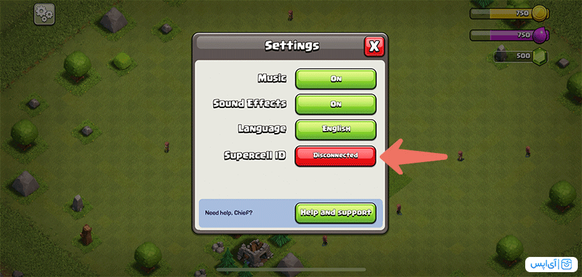 Clash of Clans game settings