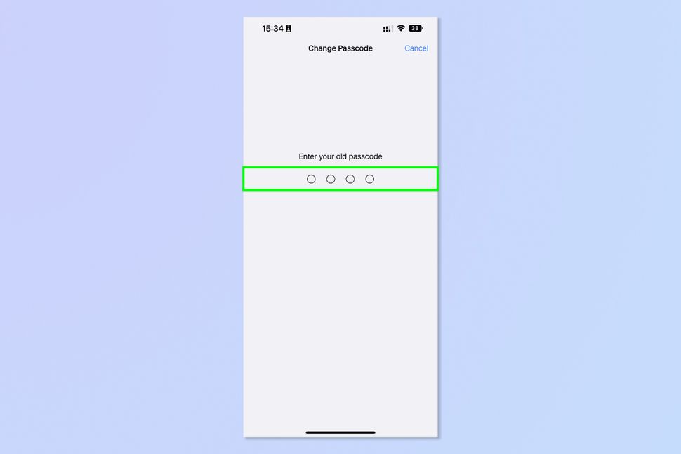 تغییر پسورد گوشی آیفون