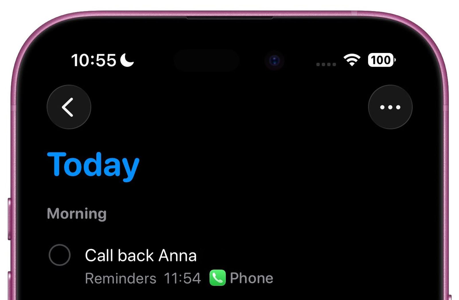 اپلیکیشن Reminders و یادآوری تماس‌های از دست رفته