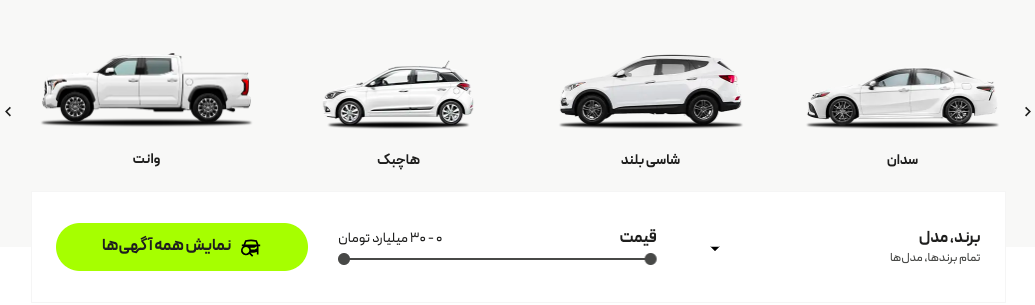 مدل‌های مختلف ماشین در باما