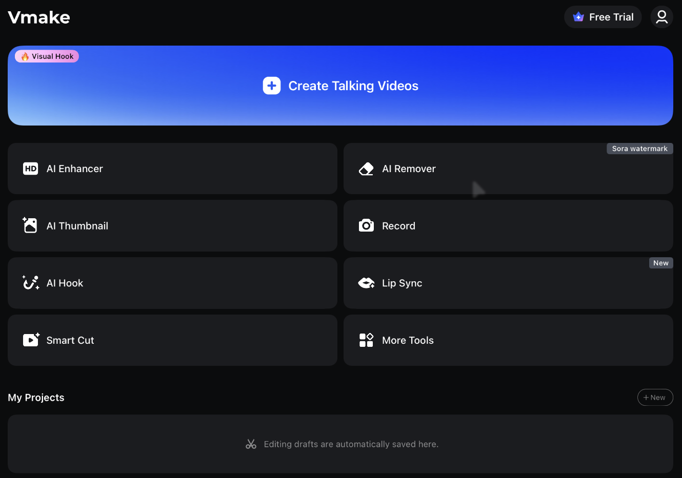 برنامه Vmake برای حذف واتر مارک Sora 2