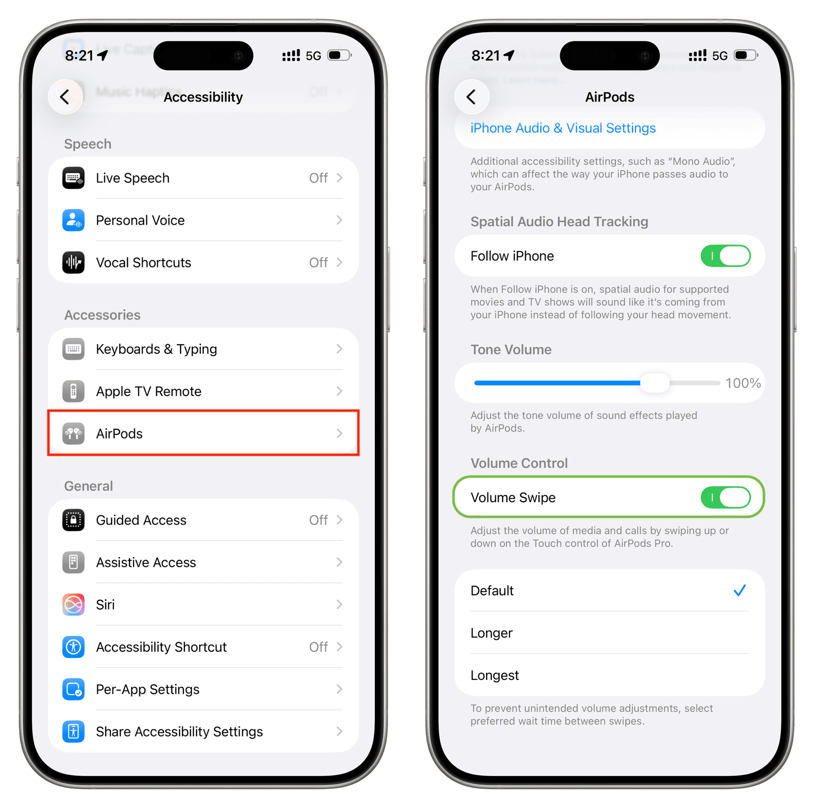 فعال کردن ویژگی کنترل لمسی ایرپاد