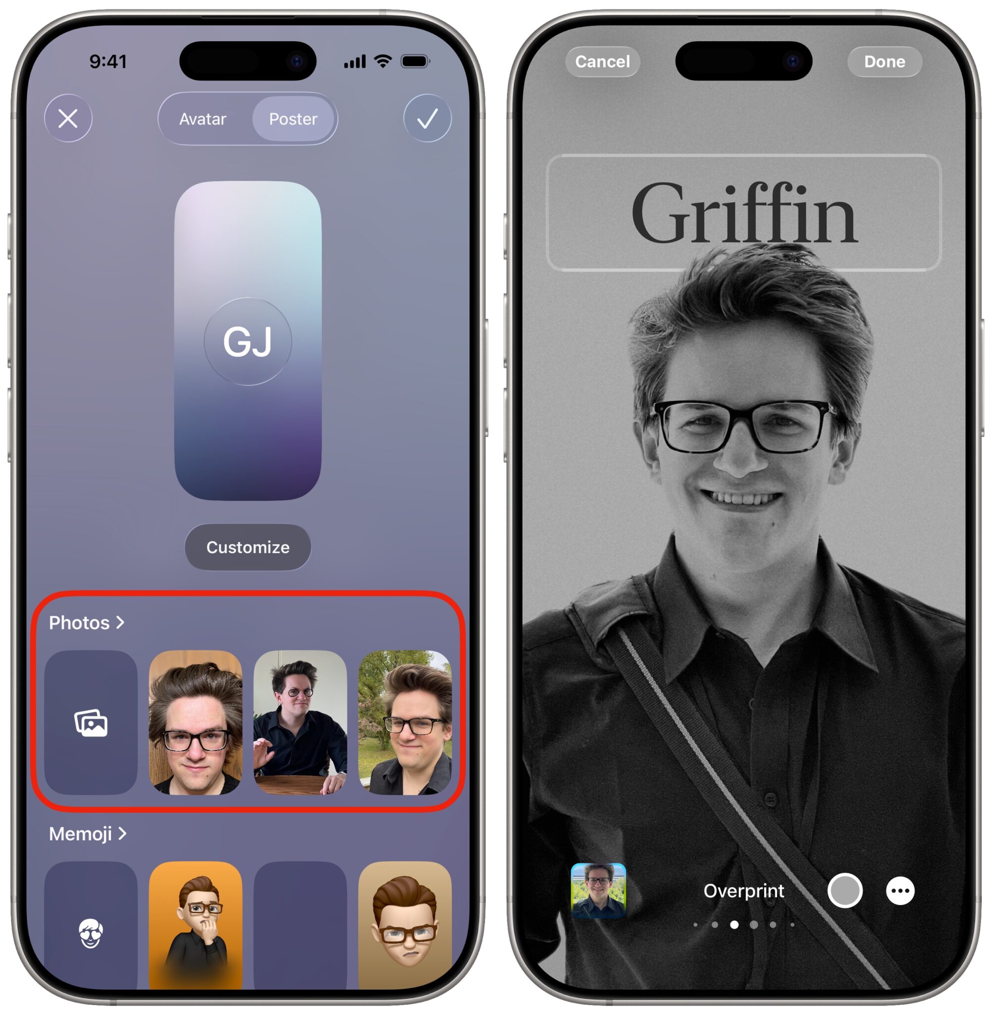 کال پوستر آیفون