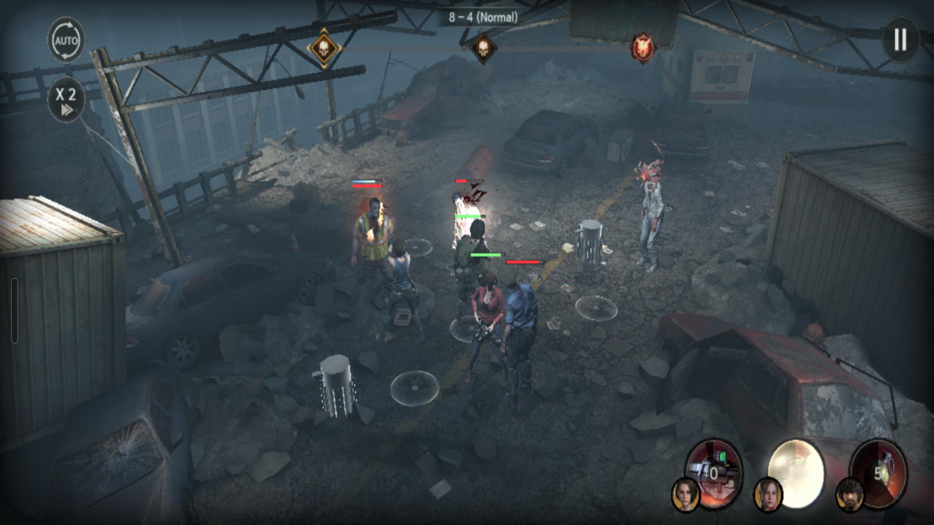 نبردها در بازی Resident Evil:Survival Unit