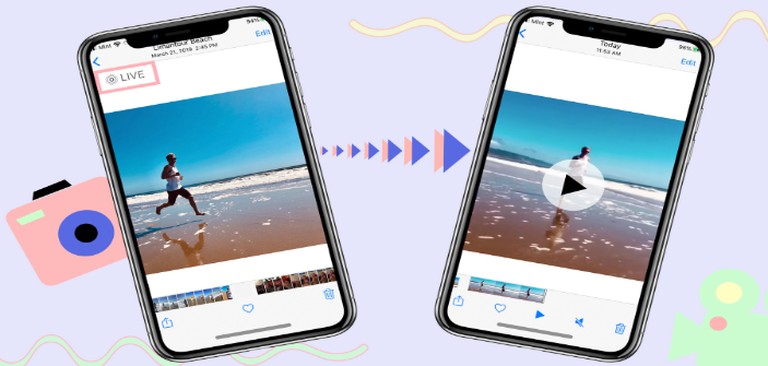 تبدیل تصاویر لایو به ویدئو در آیفون