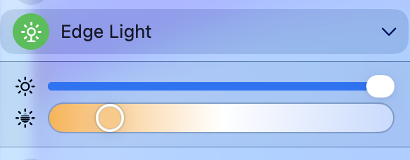 تغییر رنگ و نور رینگ لایت مجازی مک