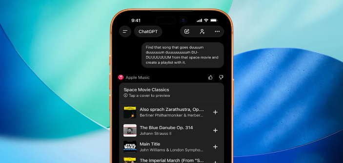 اپل موزیک به چت جی پی تی اضافه شد