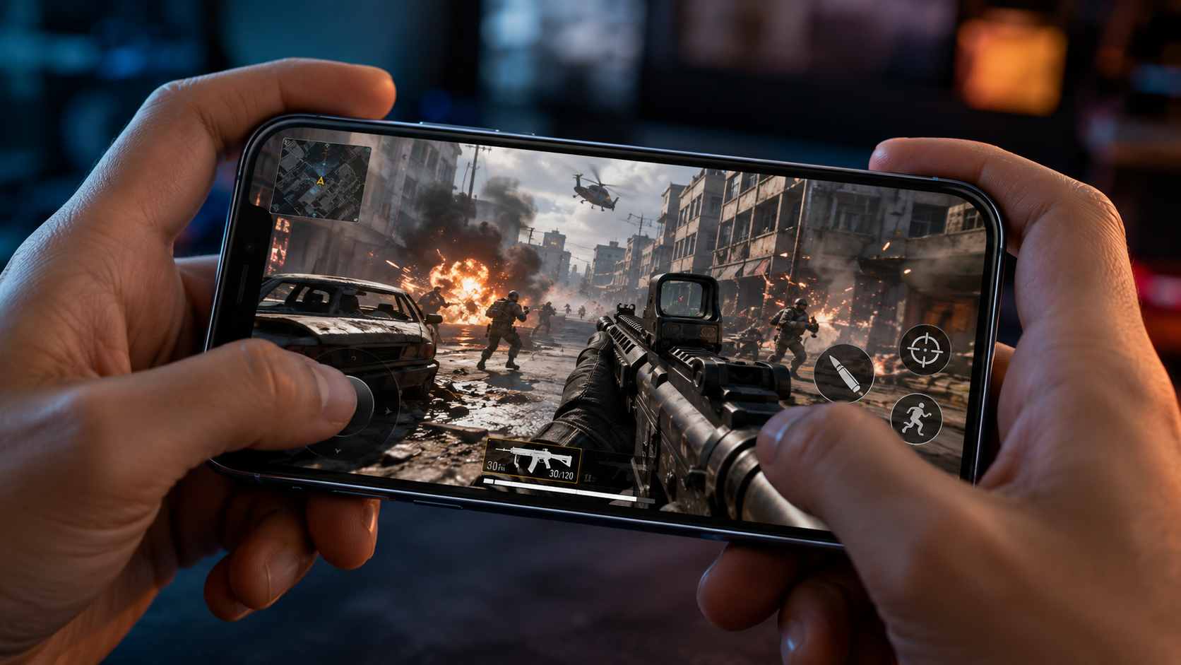 اجرای بازی شوتر آنلاین Call of Duty Mobile روی آیفون با تمرکز بر اتصال پایدار